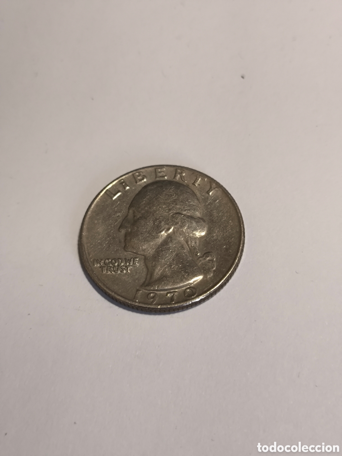 Monedas antiguas de Am&eacute;rica: 1/4 Dolar EEUU 1970 N&iacute;quel