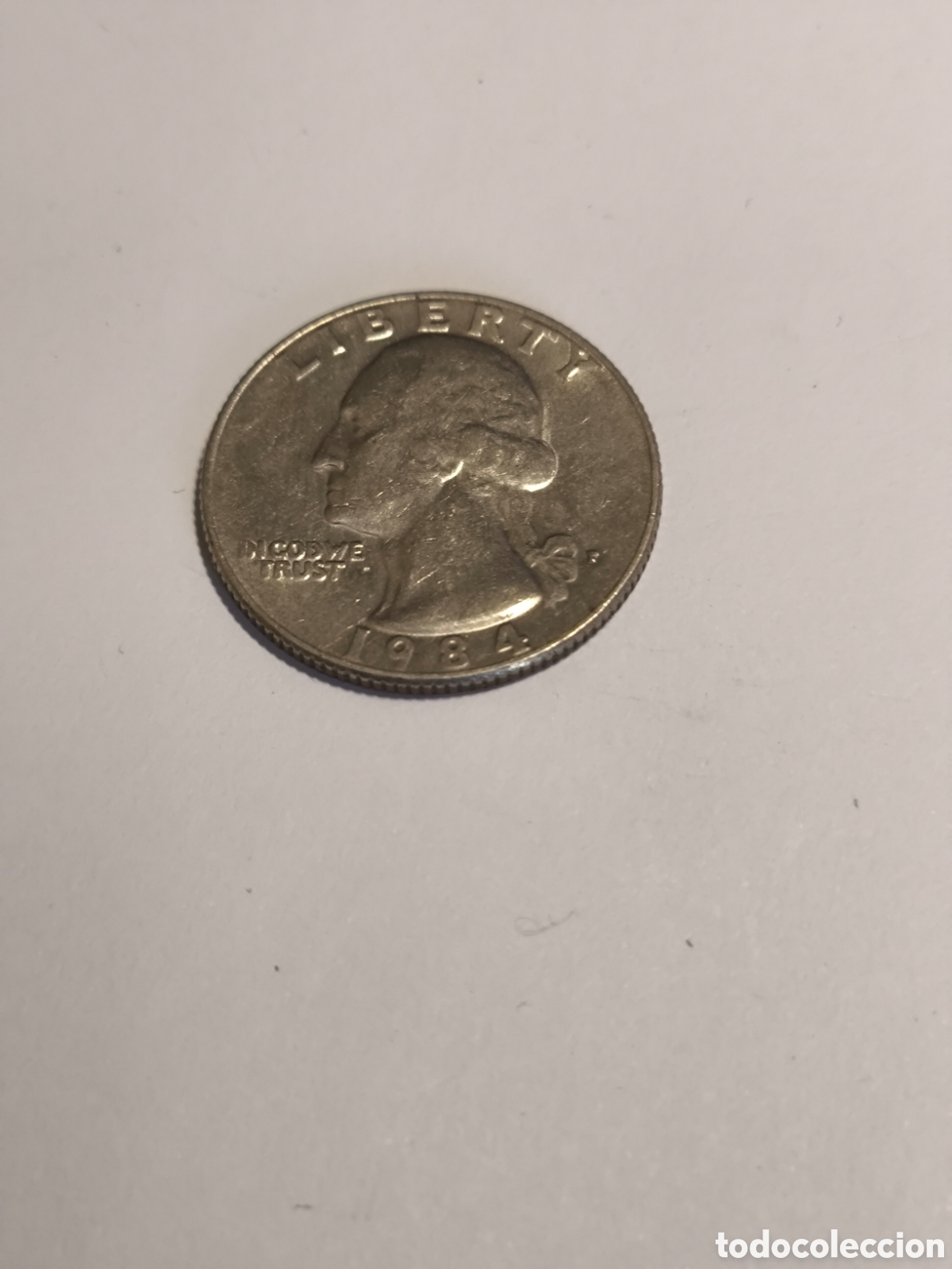 Monedas antiguas de Am&eacute;rica: 1/4 Dolar EEUU 1984 Filadelfia N&iacute;quel