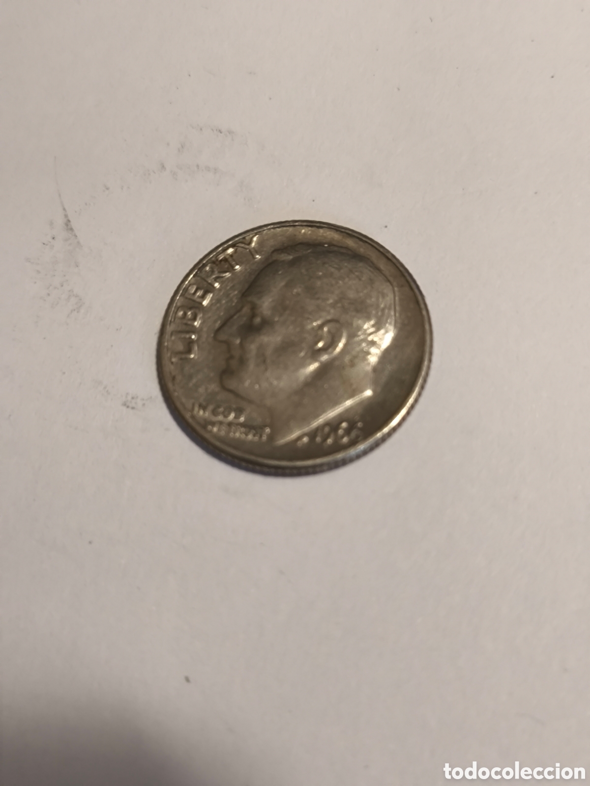 Monedas antiguas de Am&eacute;rica: 1 Dime EEUU 1966 N&iacute;quel