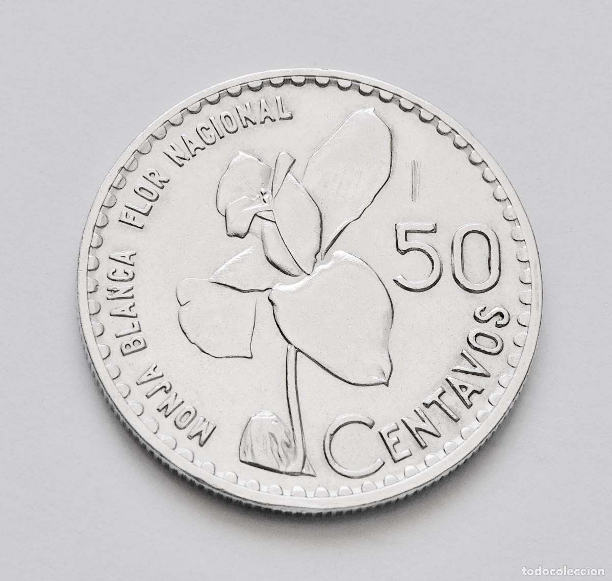 Monedas antiguas de Am&eacute;rica: GUATEMALA 50 CENTAVOS 1962. PLATA