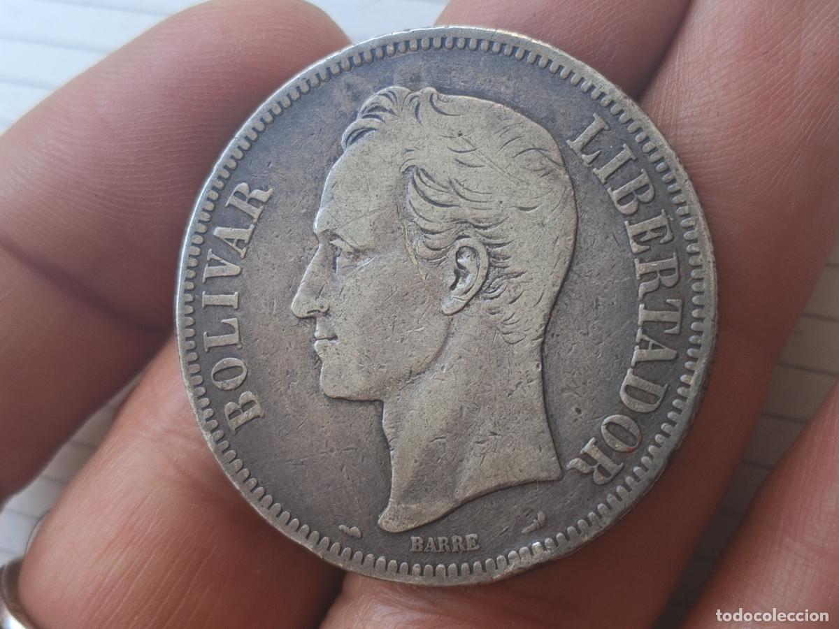Monedas antiguas de Am&eacute;rica: Venezuela. Bol&iacute;var fuerte de plata de 1900