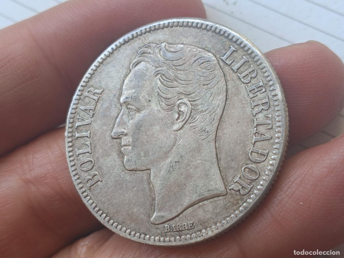 Monedas antiguas de Am&eacute;rica: Venezuela. Bol&iacute;var fuerte de plata de 1936