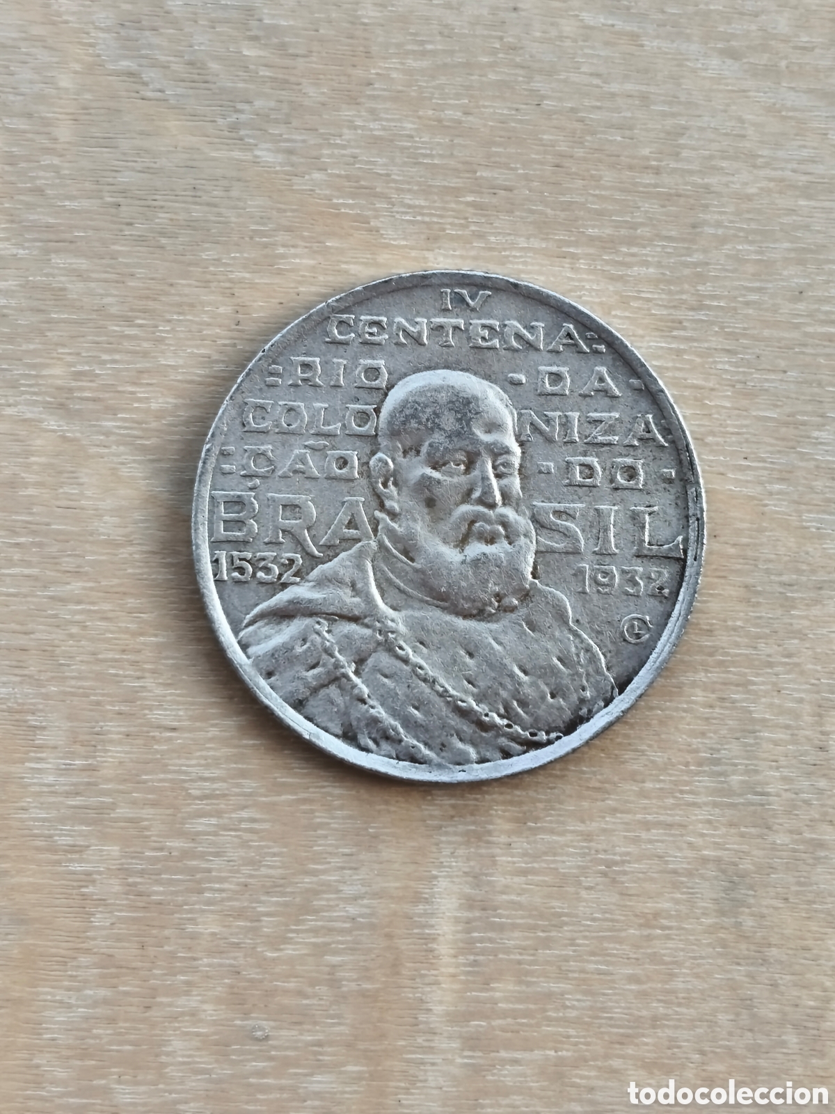 Monedas antiguas de Am&eacute;rica: 2000 reis Brasil 1932 plata 0.500