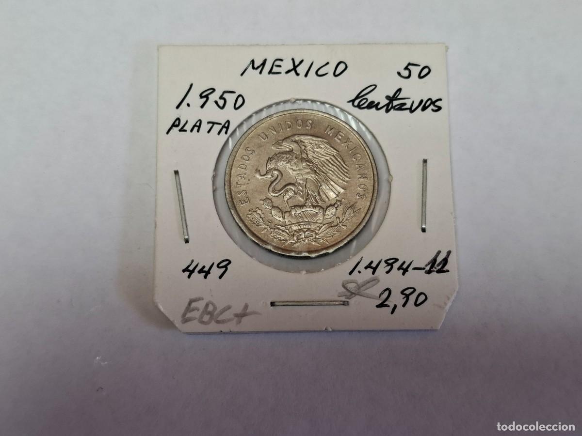 Monedas antiguas de Am&eacute;rica: 50 CENTAVOS de PLATA de 1950 KM 449 MEXICO en EBC+