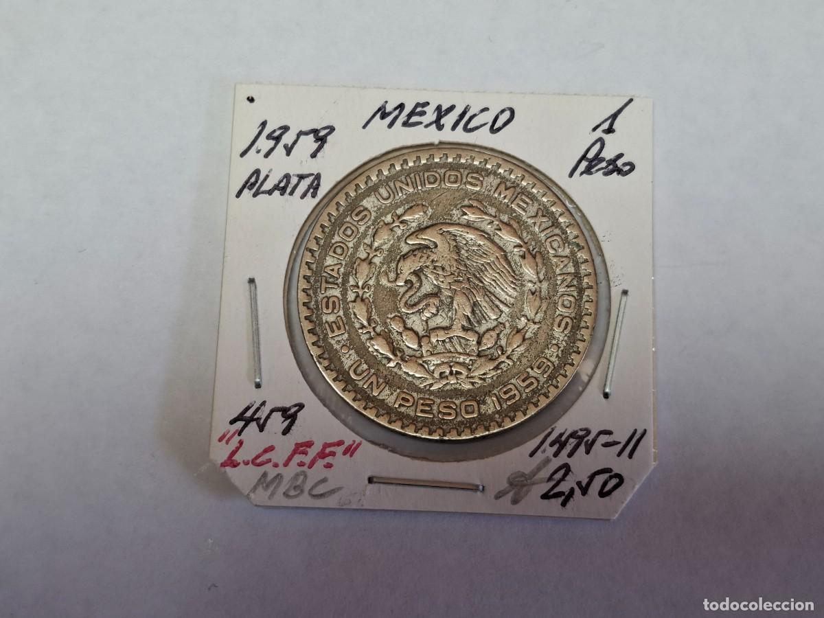 Monedas antiguas de Am&eacute;rica: 1 PESO de PLATA de 1959 KM 459 MEXICO en MBC