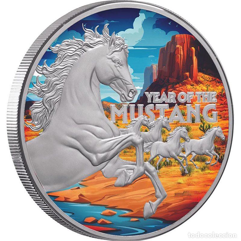 Monedas antiguas de Am&eacute;rica: NIUE ONZA DE PLATA PURA AMERICAN LUNAR YEAR OF THE MUSTANG 2026 CON CAJA