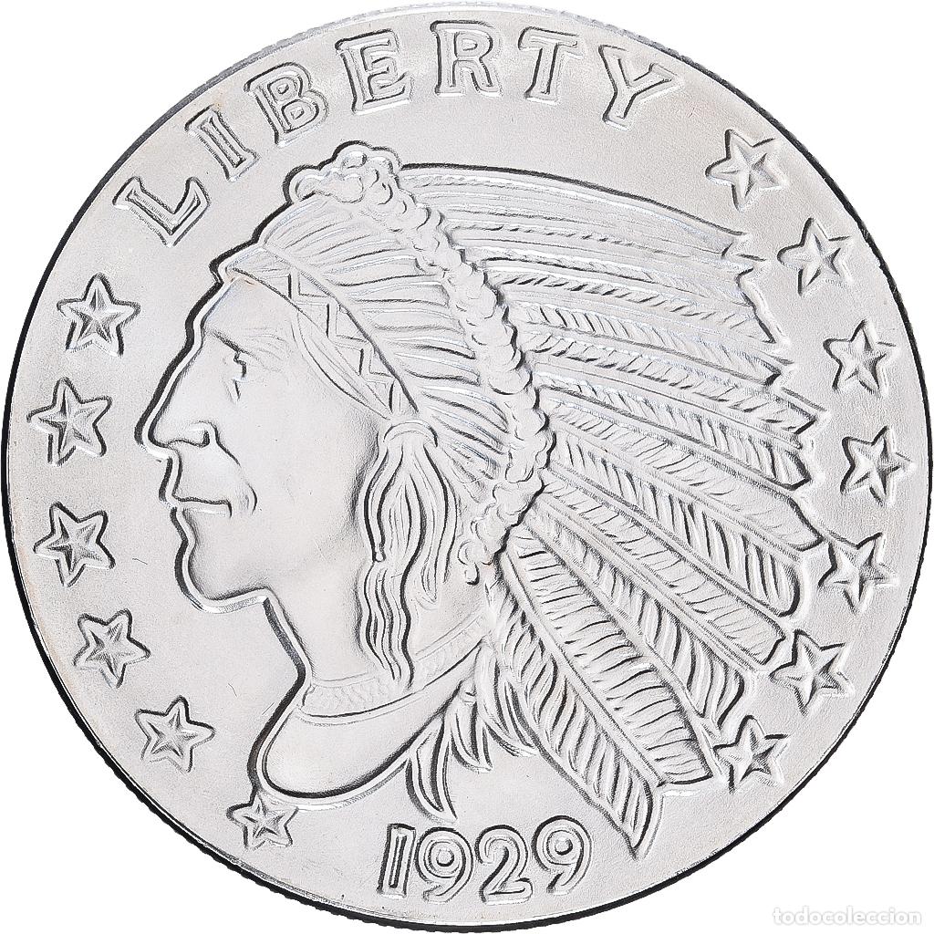 Monedas antiguas de Am&eacute;rica: [#1529252] Estados Unidos, 1 Oz, Indian Head, Golden State Mint, Bullion, Plata, FDC