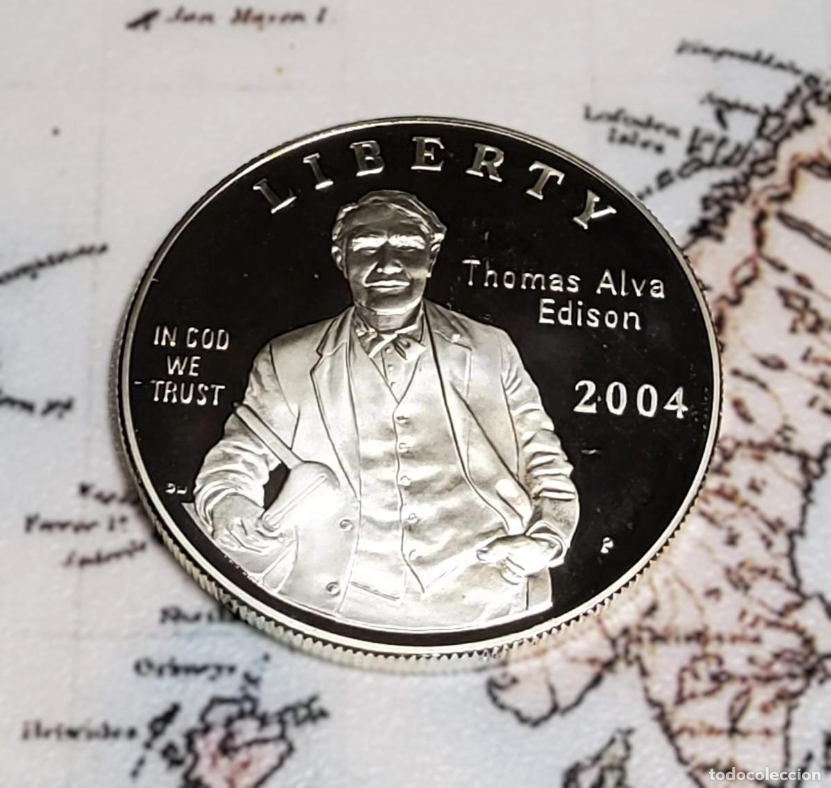 Monedas antiguas de Am&eacute;rica: 1 d&oacute;lar de PLATA DE ESTADOS UNIDOS DEL A&Ntilde;O 2004-P.PROOF.