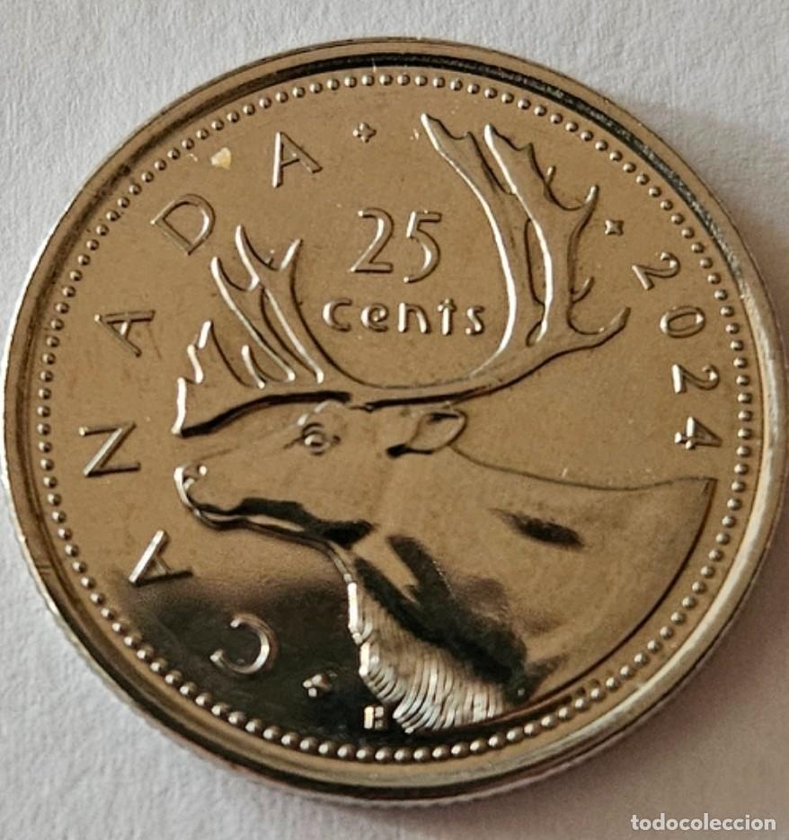 Monedas antiguas de Am&eacute;rica: 25 CENTAVOS CANADA 2024 - SIN CIRCULAR