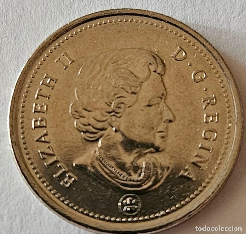 Monedas antiguas de Am&eacute;rica: 25 CENTAVOS CANADA 2008