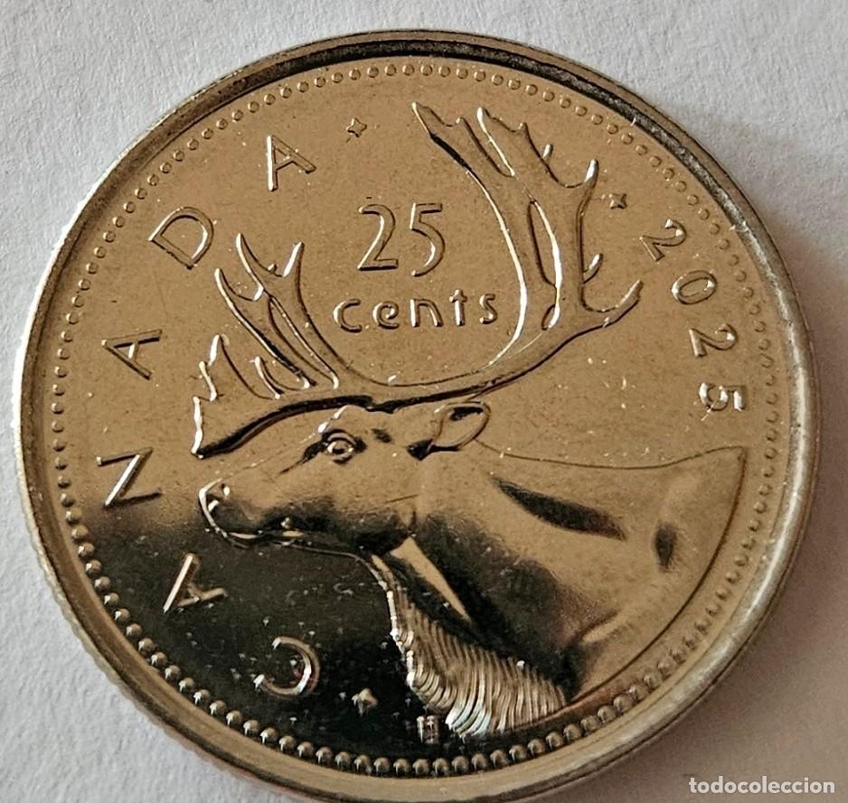 Monedas antiguas de Am&eacute;rica: 25 CENTAVOS CANADA 2025 - SIN CIRCULAR