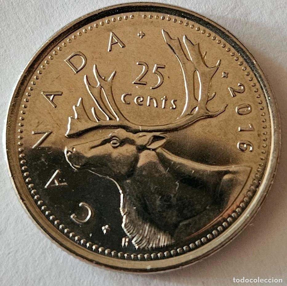 Monedas antiguas de Am&eacute;rica: 25 CENTAVOS CANADA 2016 - SIN CIRCULAR