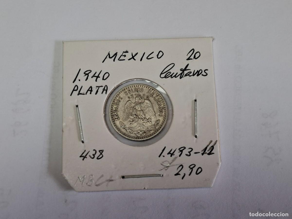 Monedas antiguas de Am&eacute;rica: 20 CENTAVOS de PLATA de 1940 KM 438 MEXICO en MBC+