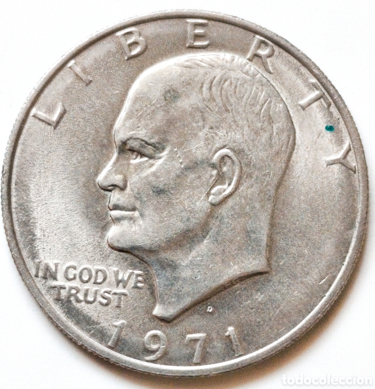 Monedas antiguas de Am&eacute;rica: Estados Unidos, 1 &rdquo;Eisenhower Dollar&rdquo; de 1971-D