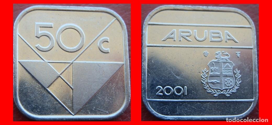 Monedas antiguas de Am&eacute;rica: 50 CENTIMOS 2001 ARUBA-144998
