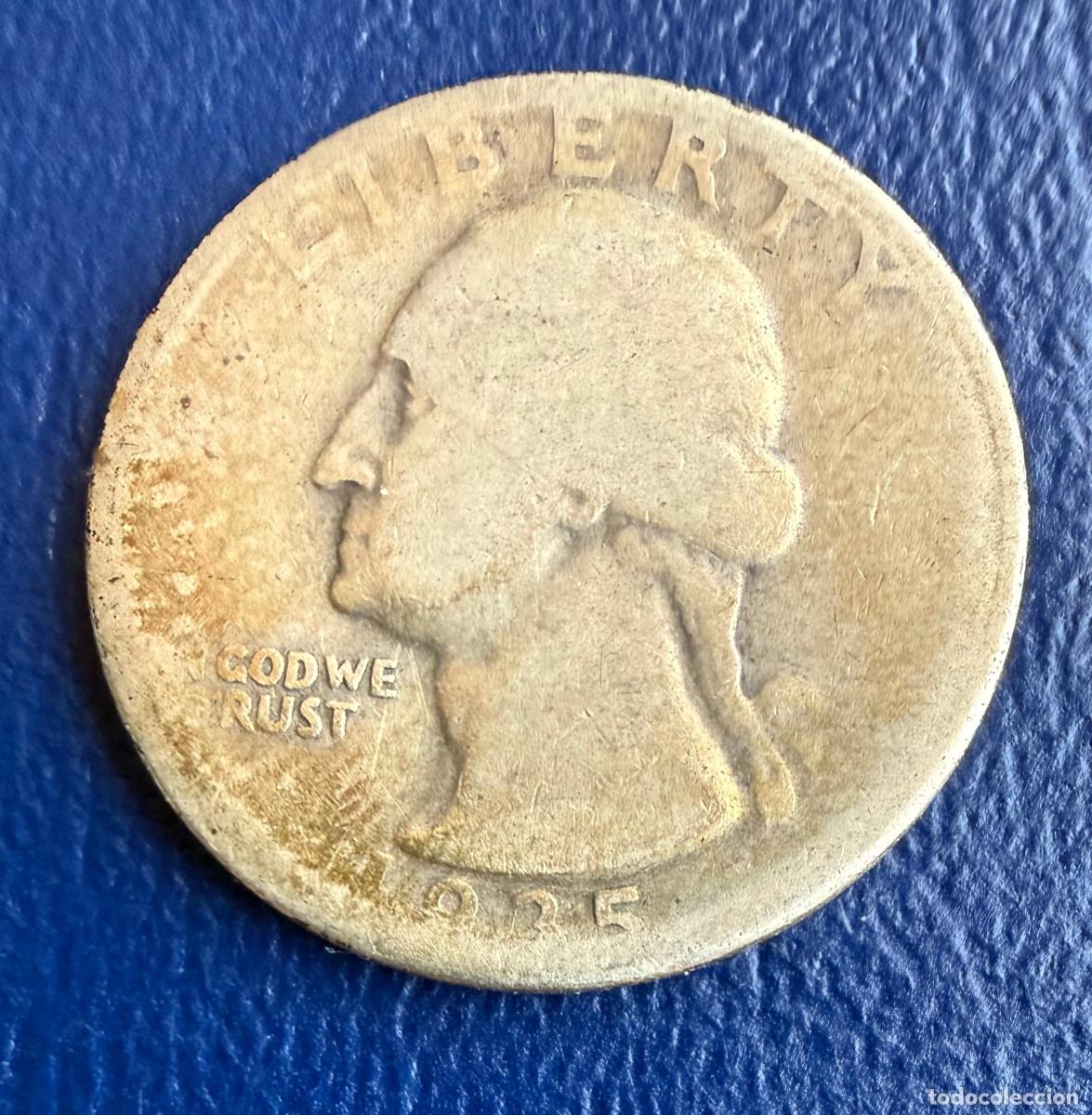 Monedas antiguas de Am&eacute;rica: Moneda 25 centavos USA 1935‑S &ndash; Plata