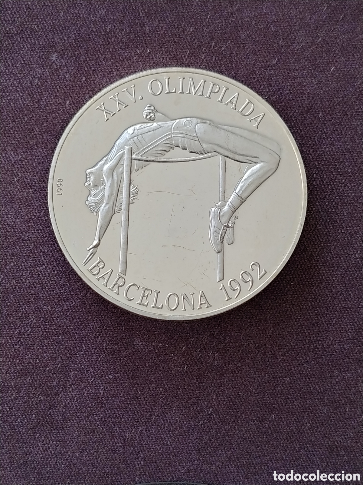 Monedas antiguas de Am&eacute;rica: Cuba, &rdquo;Olimpiada '92&rdquo;, 10 Pesos 1990, Ag .925 mls., Proof