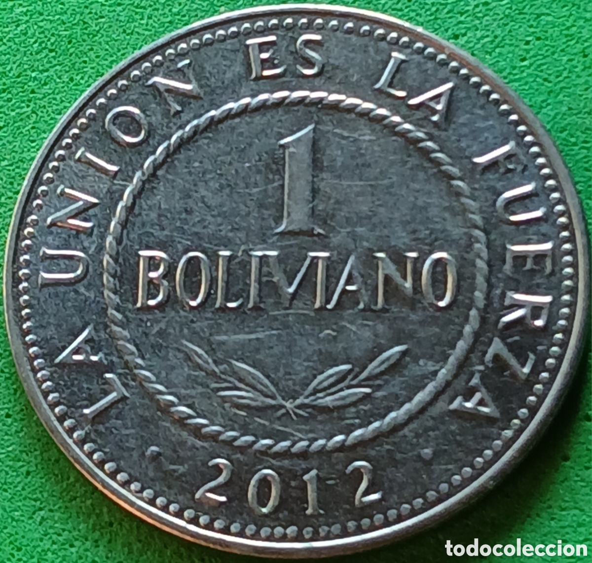 Monedas antiguas de Am&eacute;rica: Bolivia 1 boliviano 2012 km#217