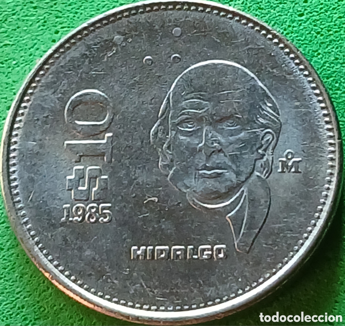 Monedas antiguas de Am&eacute;rica: M&eacute;xico 10 pesos 1985 km#512 Hidalgo