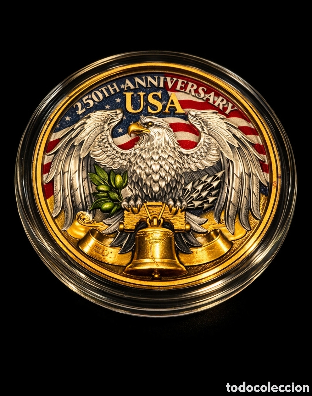 Alte M&uuml;nzen aus Amerika: UNITED WE STAND 2 OZ PLATA 999 NIUE 2026 250 YEARS USA SOLO 500