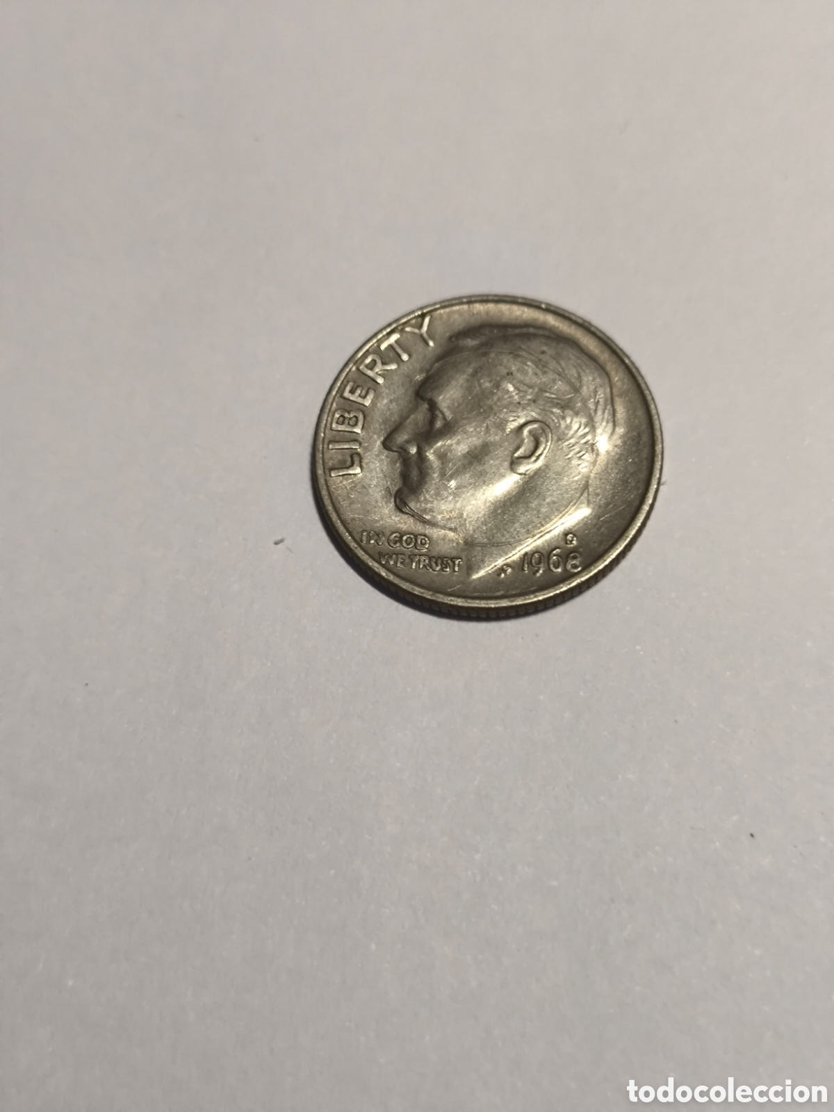 Monedas antiguas de Am&eacute;rica: 1 Dime EEUU 1968 Denver