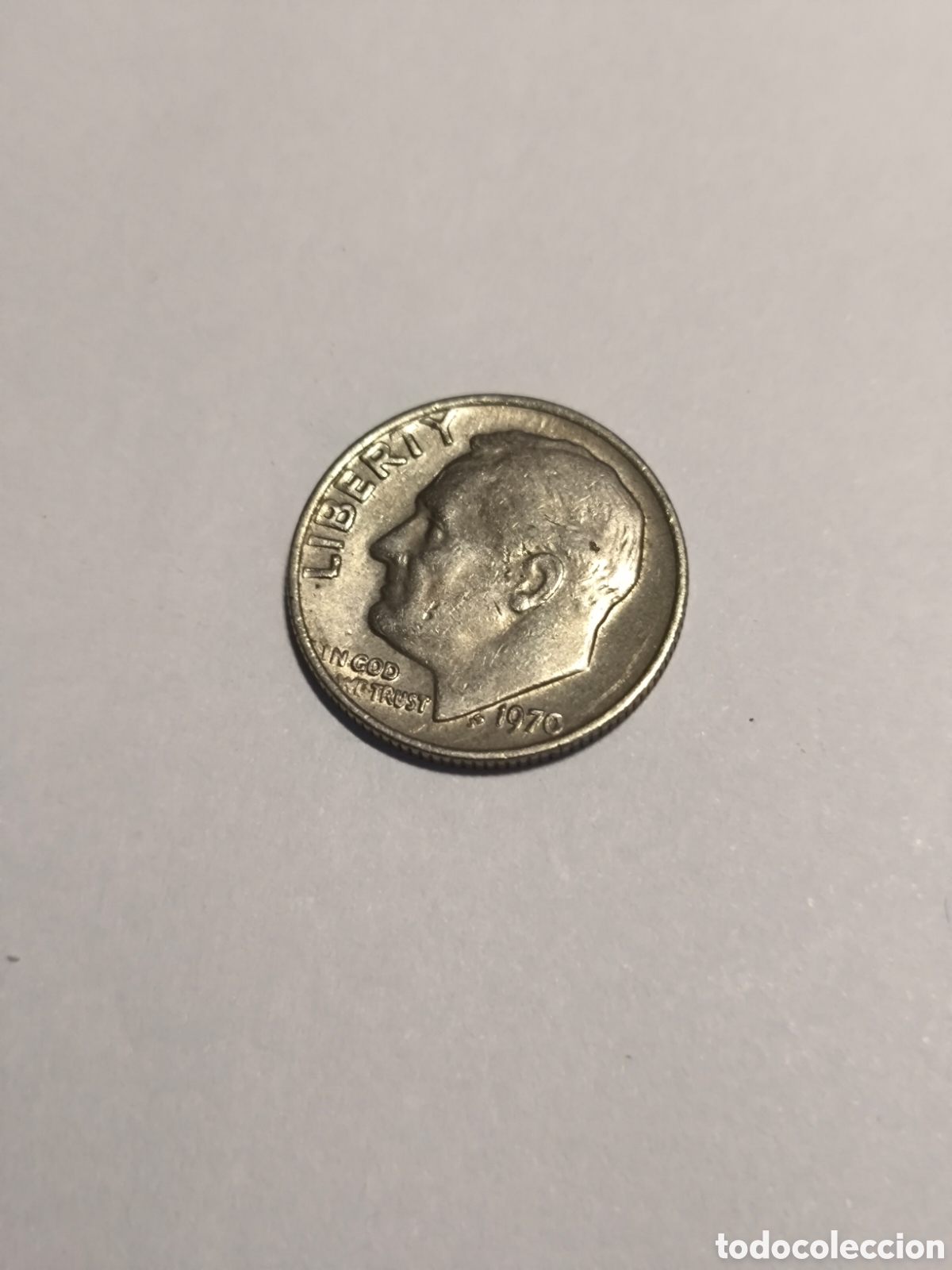 Monedas antiguas de Am&eacute;rica: 1 Dime EEUU 1970 N&iacute;quel