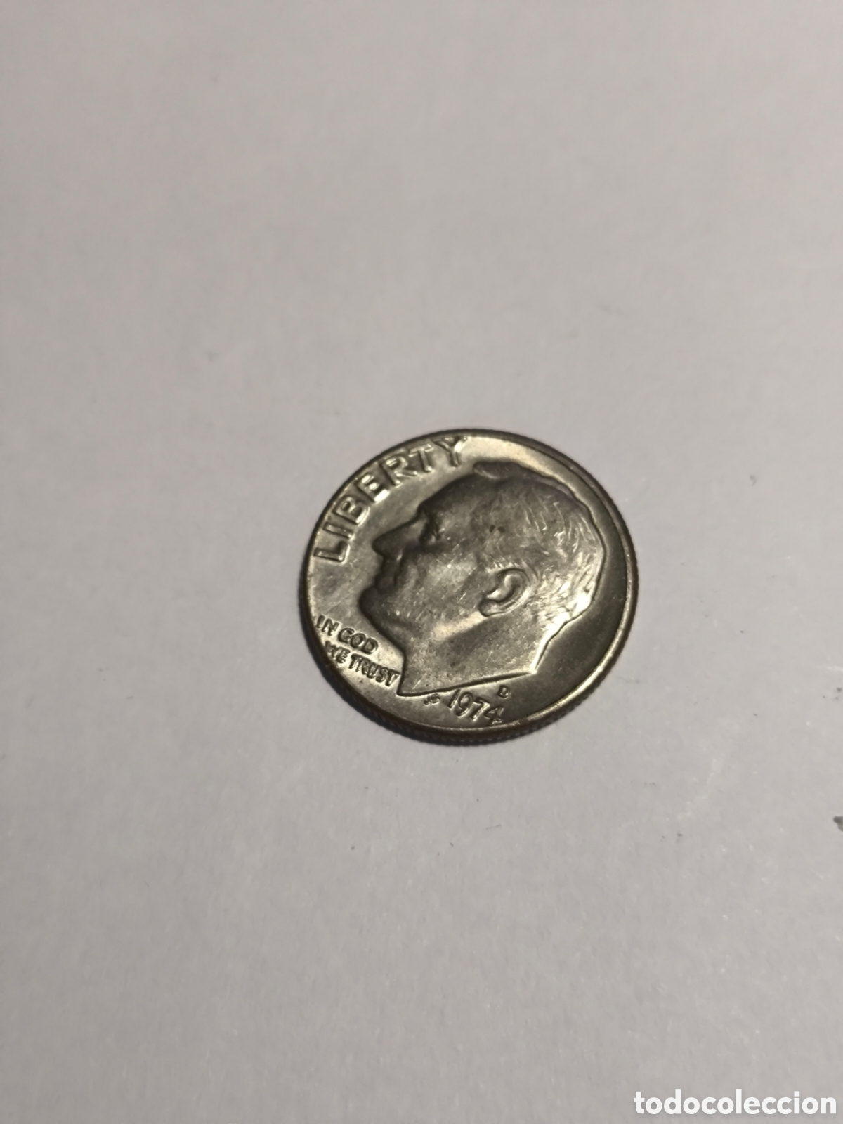 Monedas antiguas de Am&eacute;rica: 1 Dime EEUU 1974 Denver