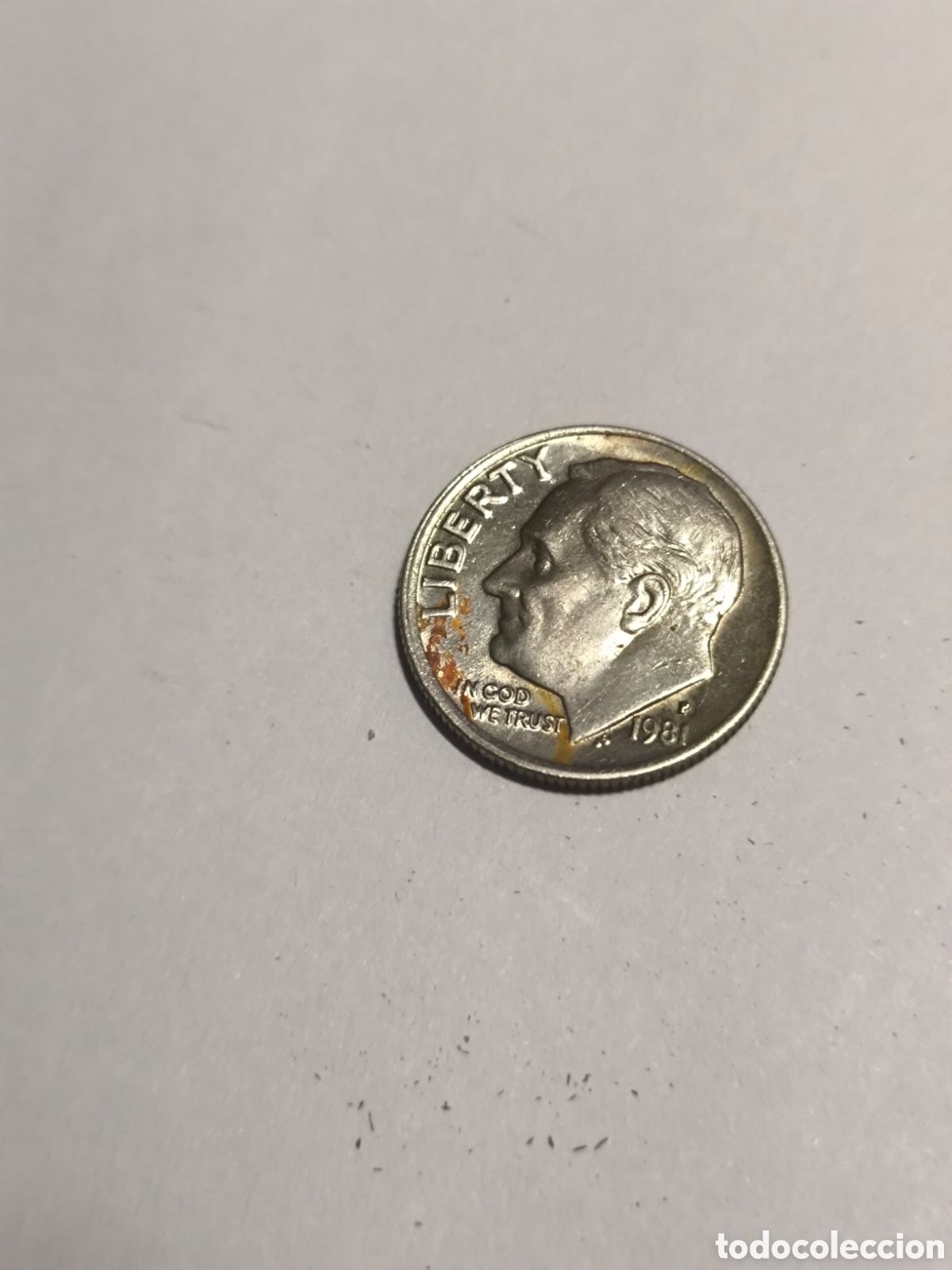 Monedas antiguas de Am&eacute;rica: 1 Dime EEUU 1981 Filadelfia
