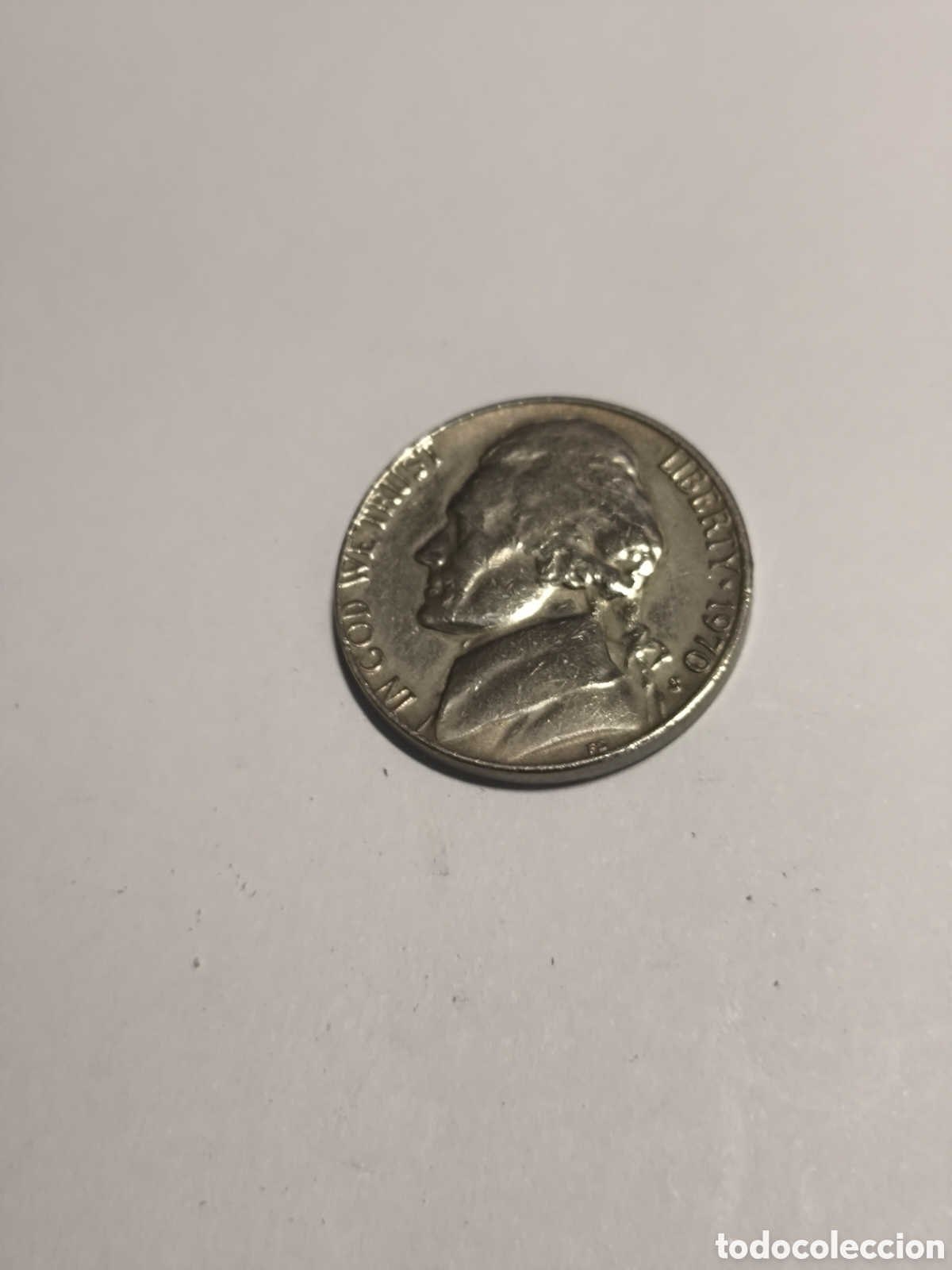 Monedas antiguas de Am&eacute;rica: 5 Ctmos EEUU 1970 San Francisco