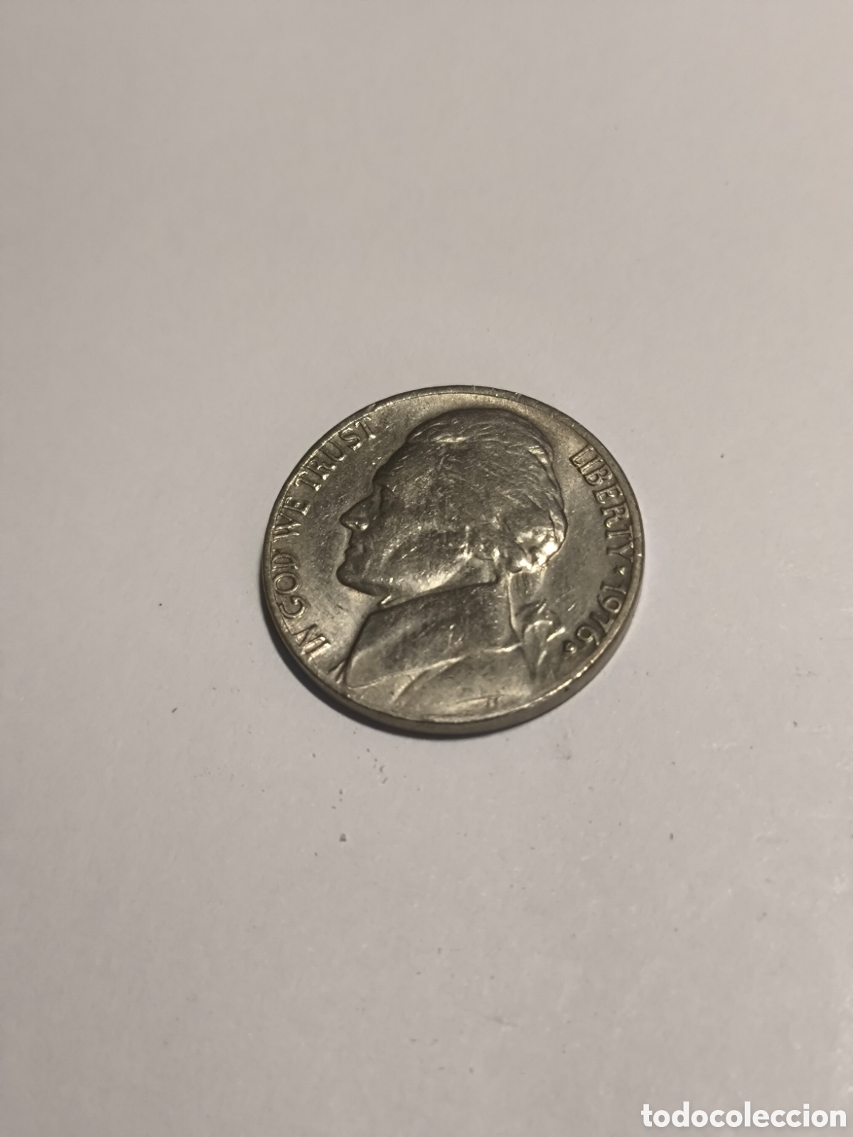 Monedas antiguas de Am&eacute;rica: 5 Ctmos EEUU 1977 N&iacute;quel