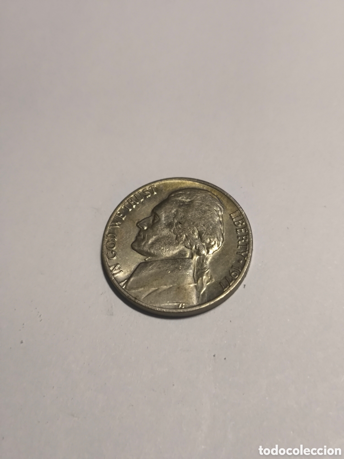 Monedas antiguas de Am&eacute;rica: 5 Ctmos EEUU 1977 N&iacute;quel