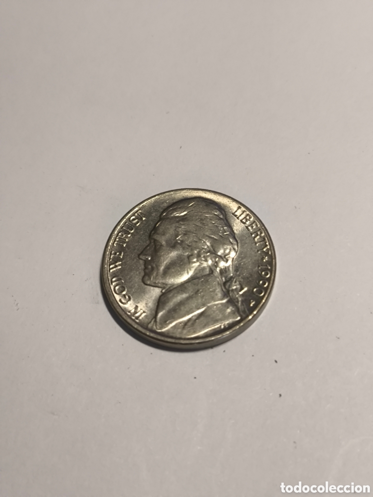 Monedas antiguas de Am&eacute;rica: 5 Ctmos EEUU 1990 Filadelfia ni