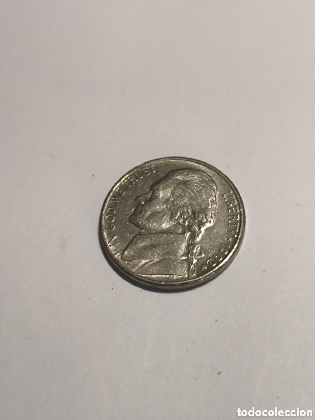Monedas antiguas de Am&eacute;rica: 5 Ctmos EEUU 1992 Filadelfia