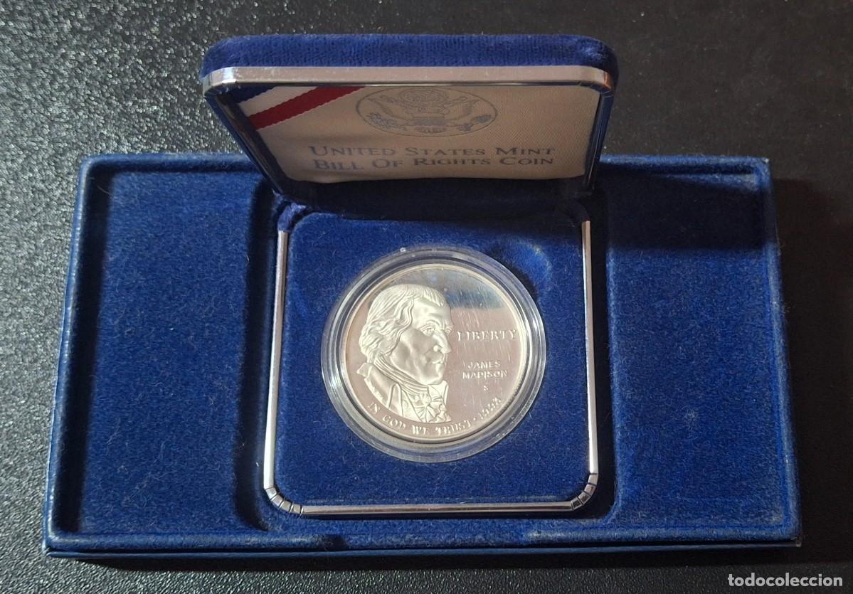 Monedas antiguas de Am&eacute;rica: Estados Unidos 1 D&oacute;lar James Madison 1993 Montpelier (PROOF)