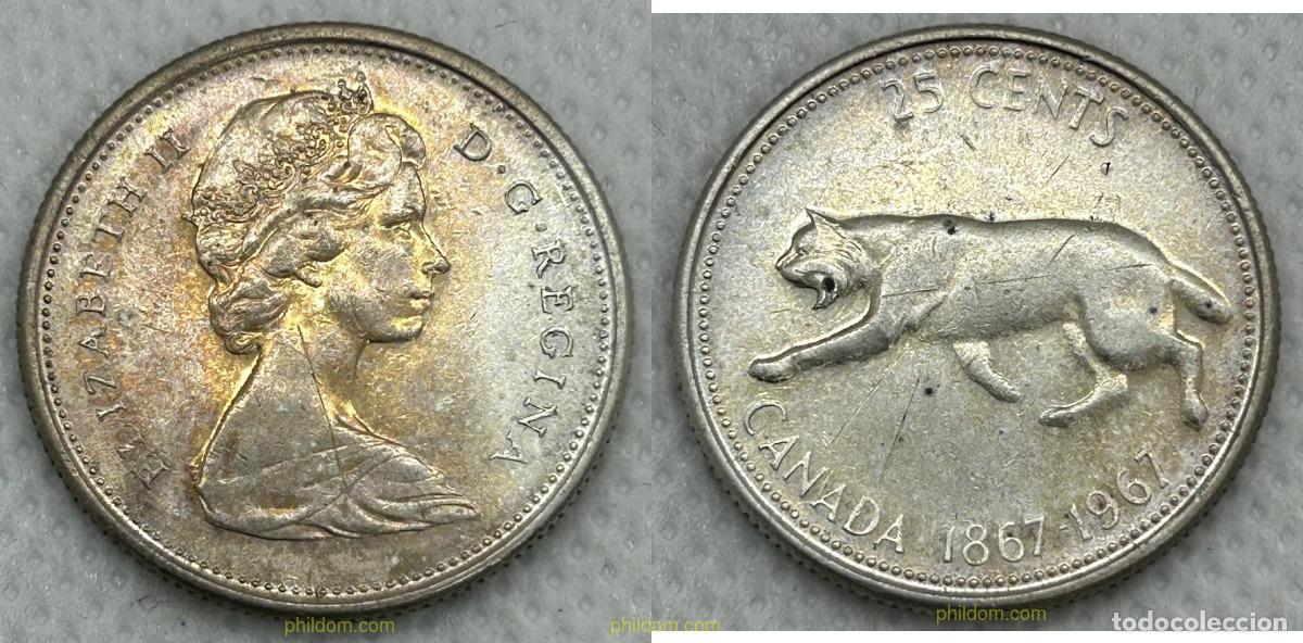 Monedas antiguas de Am&eacute;rica: 5407 CANADA 1967 25 CENTS 1967 - CANADA