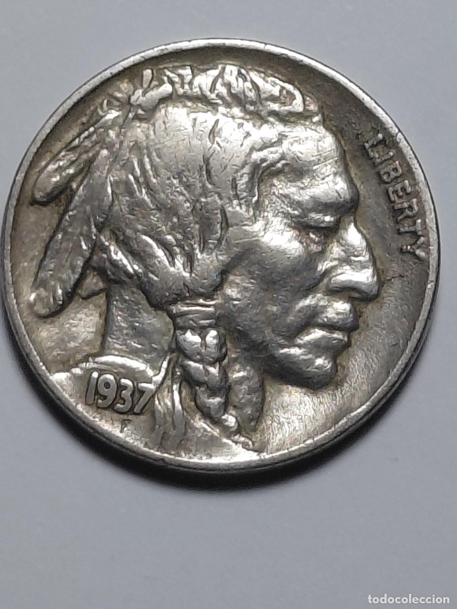 Monedas antiguas de Am&eacute;rica: ESTADOS UNIDOS / USA - MONEDA 5 CENTS 1937 PRACTICAMENTE SIN CIRCULAR !!!