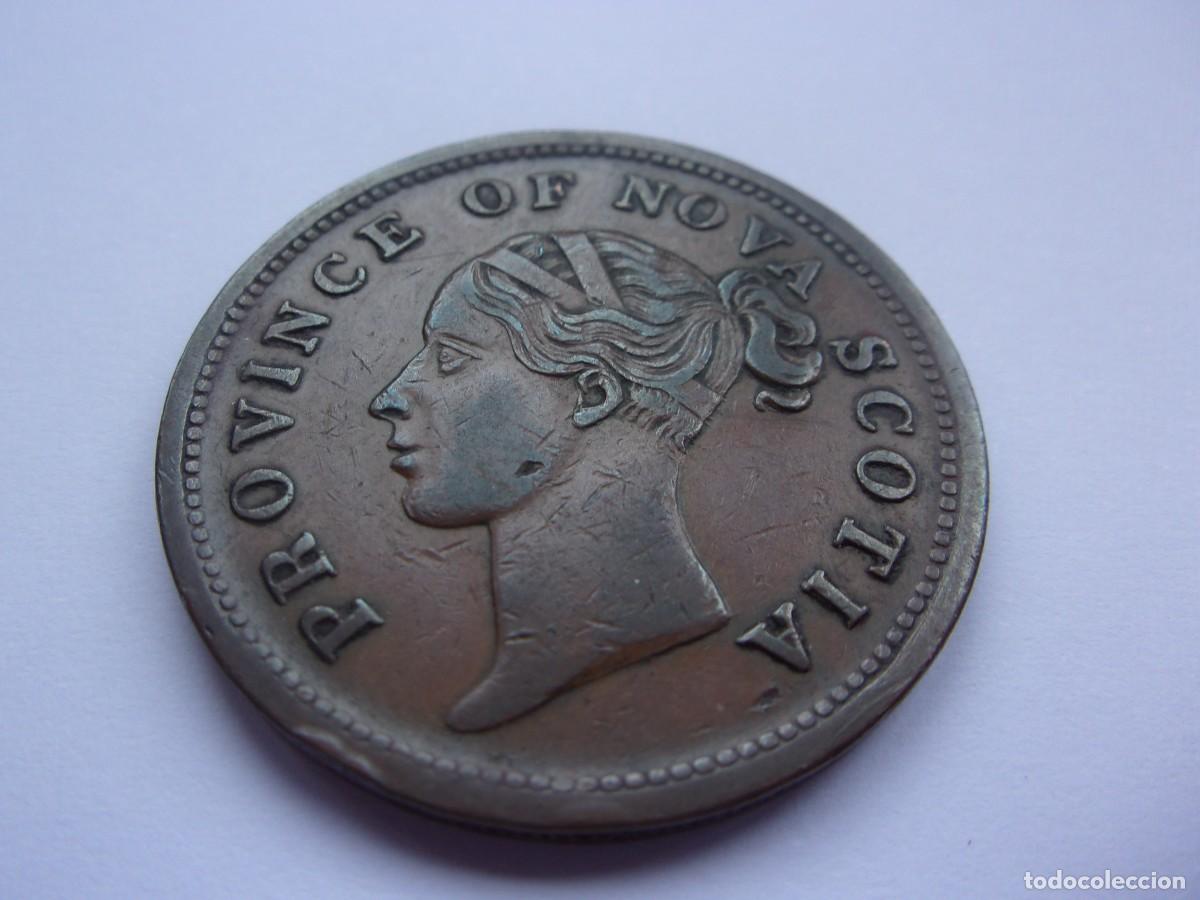 Monedas antiguas de Am&eacute;rica: 27SCL17 Canada Nova Scotia one penny token 1840