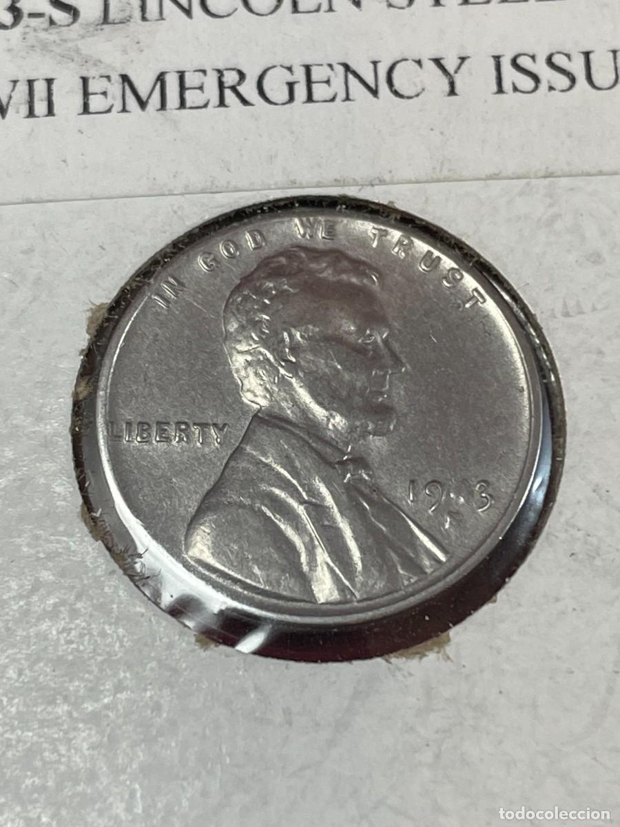 Monedas antiguas de Am&eacute;rica: Moneda 1 Cent 1943-S Lincoln Steel Penny. WWII Emergency Issue. San Francisco. Muy Buena (EBC)