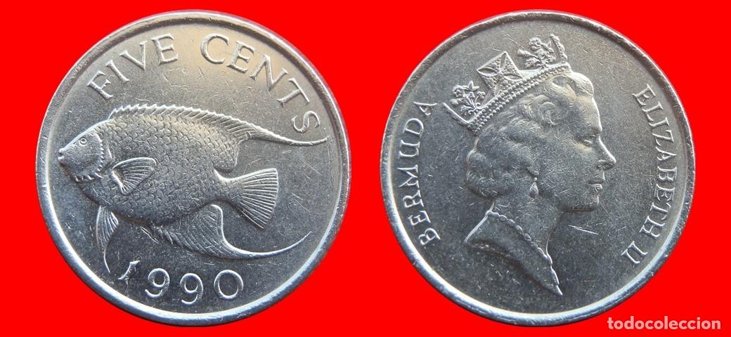Monedas antiguas de Am&eacute;rica: 5 CENTAVOS 1990 BERMUDA-150023
