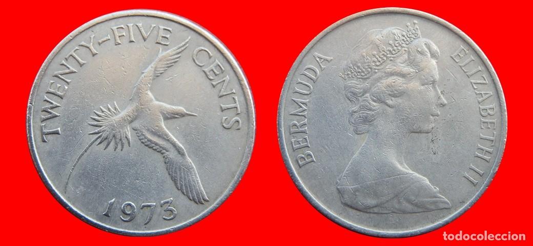 Monedas antiguas de Am&eacute;rica: 25 CENTAVOS 1973 BERMUDA-150034