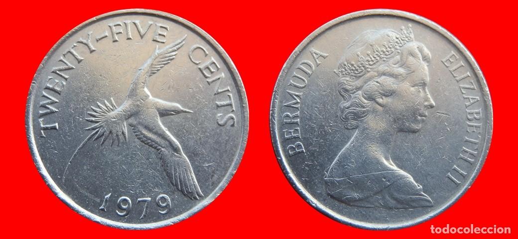 Monedas antiguas de Am&eacute;rica: 25 CENTAVOS 1979 BERMUDA-150035
