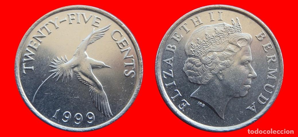 Monedas antiguas de Am&eacute;rica: 25 CENTAVOS 1999 BERMUDA-150042