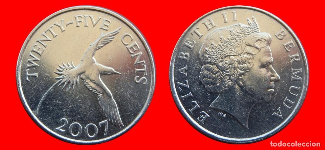 Monedas antiguas de Am&eacute;rica: 25 CENTAVOS 2007 BERMUDA-150043