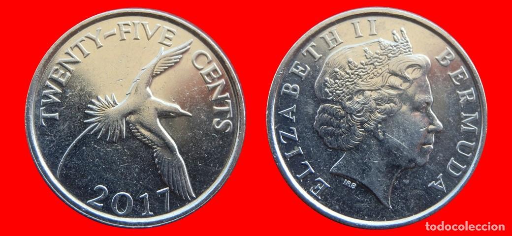 Monedas antiguas de Am&eacute;rica: 25 CENTAVOS 2017 BERMUDA-150044