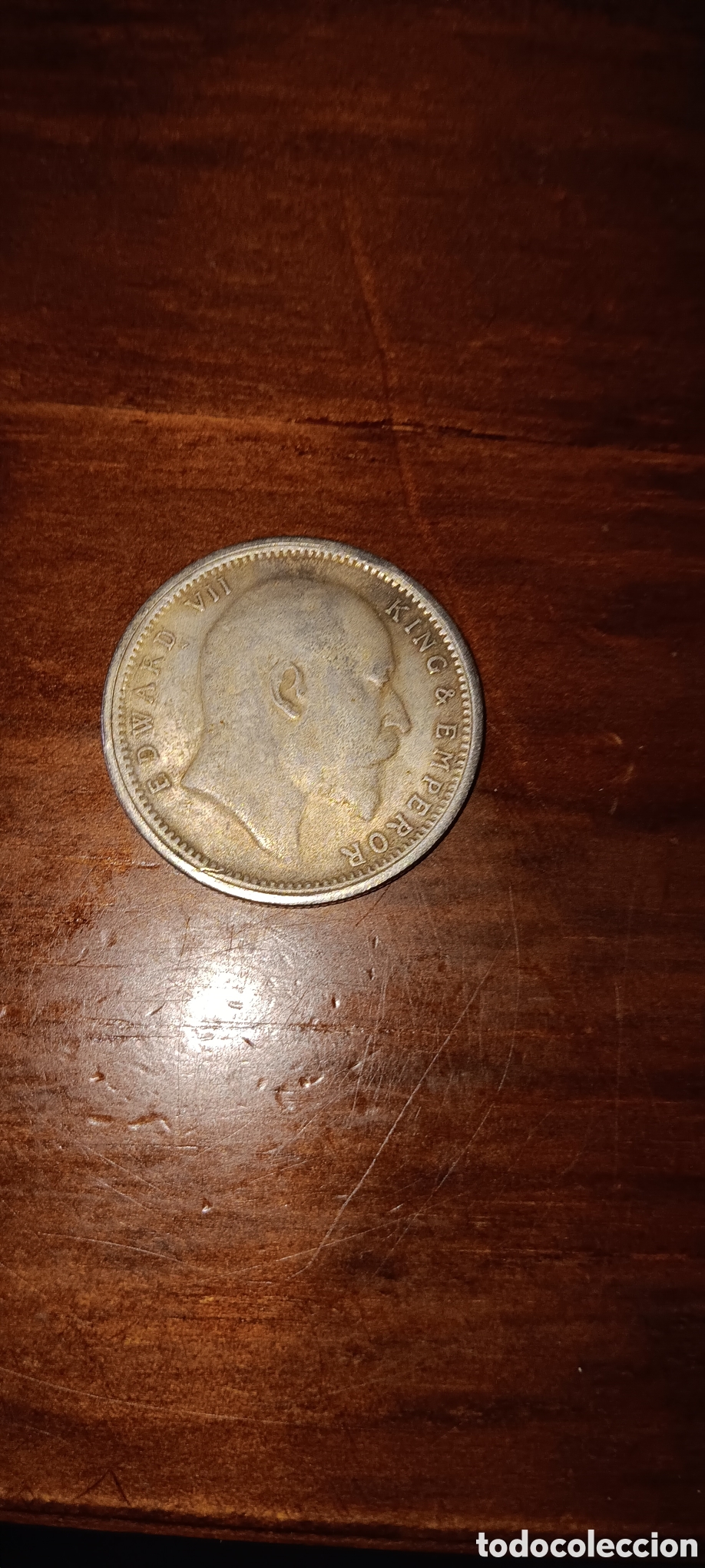 Monedas antiguas de Am&eacute;rica: ONE RUPER INDIA 1903. EDUARDO VII
