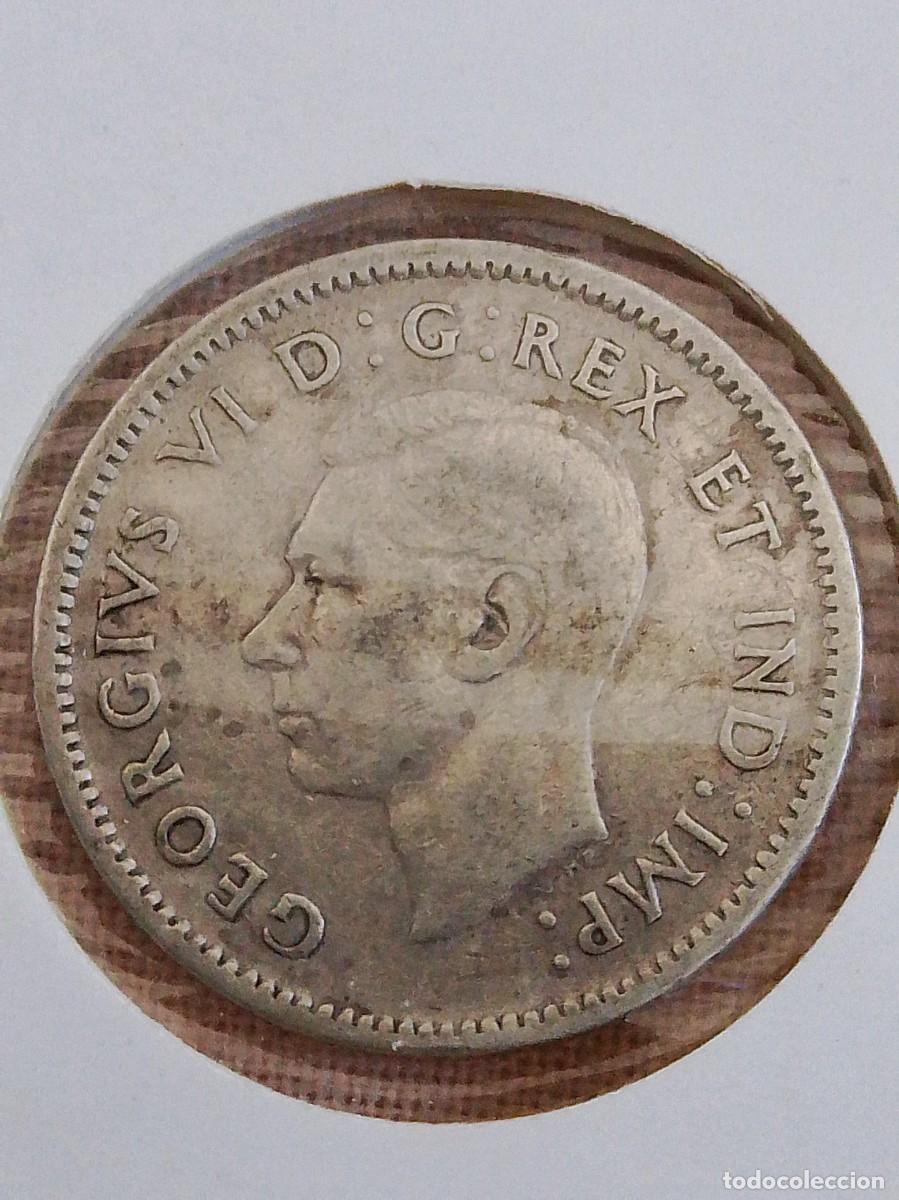 Monedas antiguas de Am&eacute;rica: Moneda 10 cent 1942 Canada plata - Foto 2