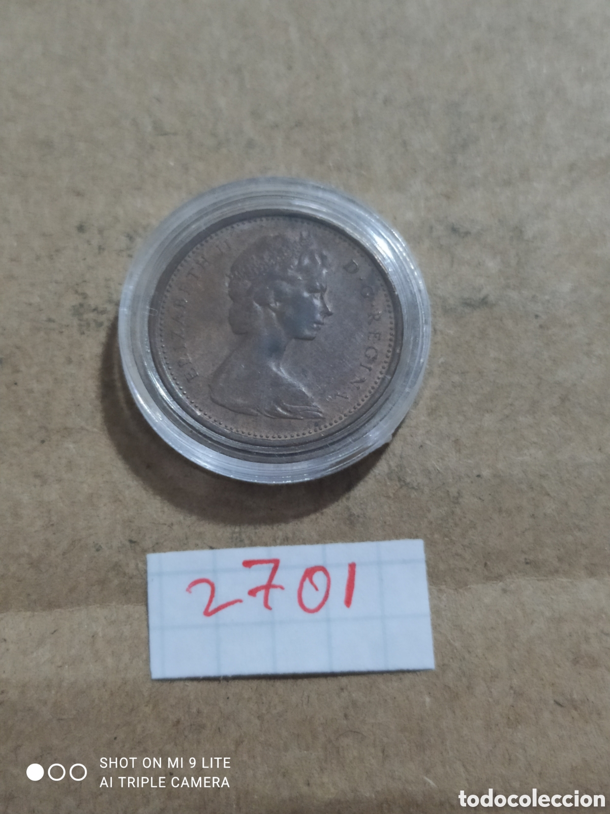 Monedas antiguas de Am&eacute;rica: 1 c&eacute;ntimo de Canad&aacute; a&ntilde;o 1974