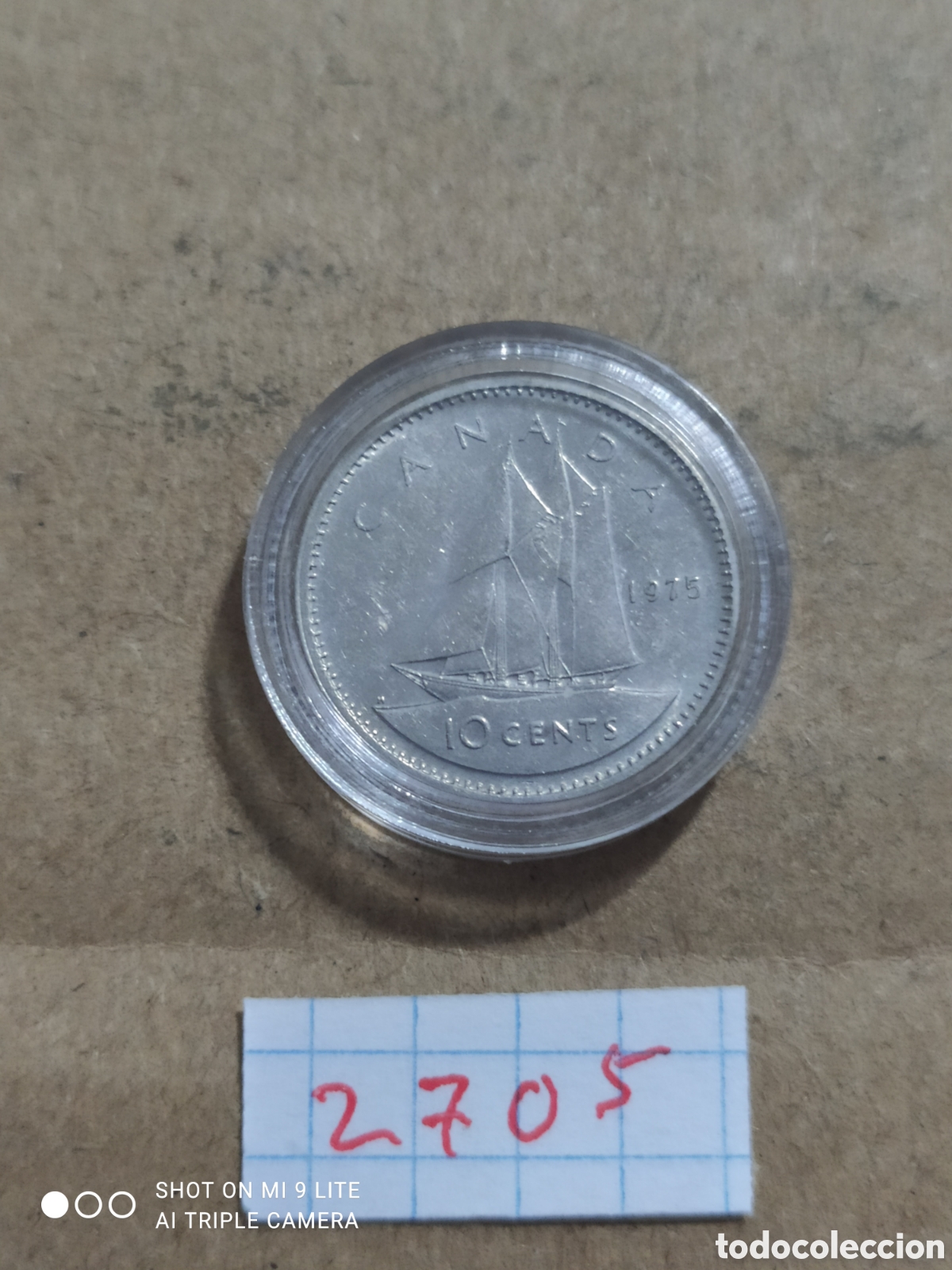 Monedas antiguas de Am&eacute;rica: 10 c&eacute;ntimos Canad&aacute; a&ntilde;o 1986 - Foto 2