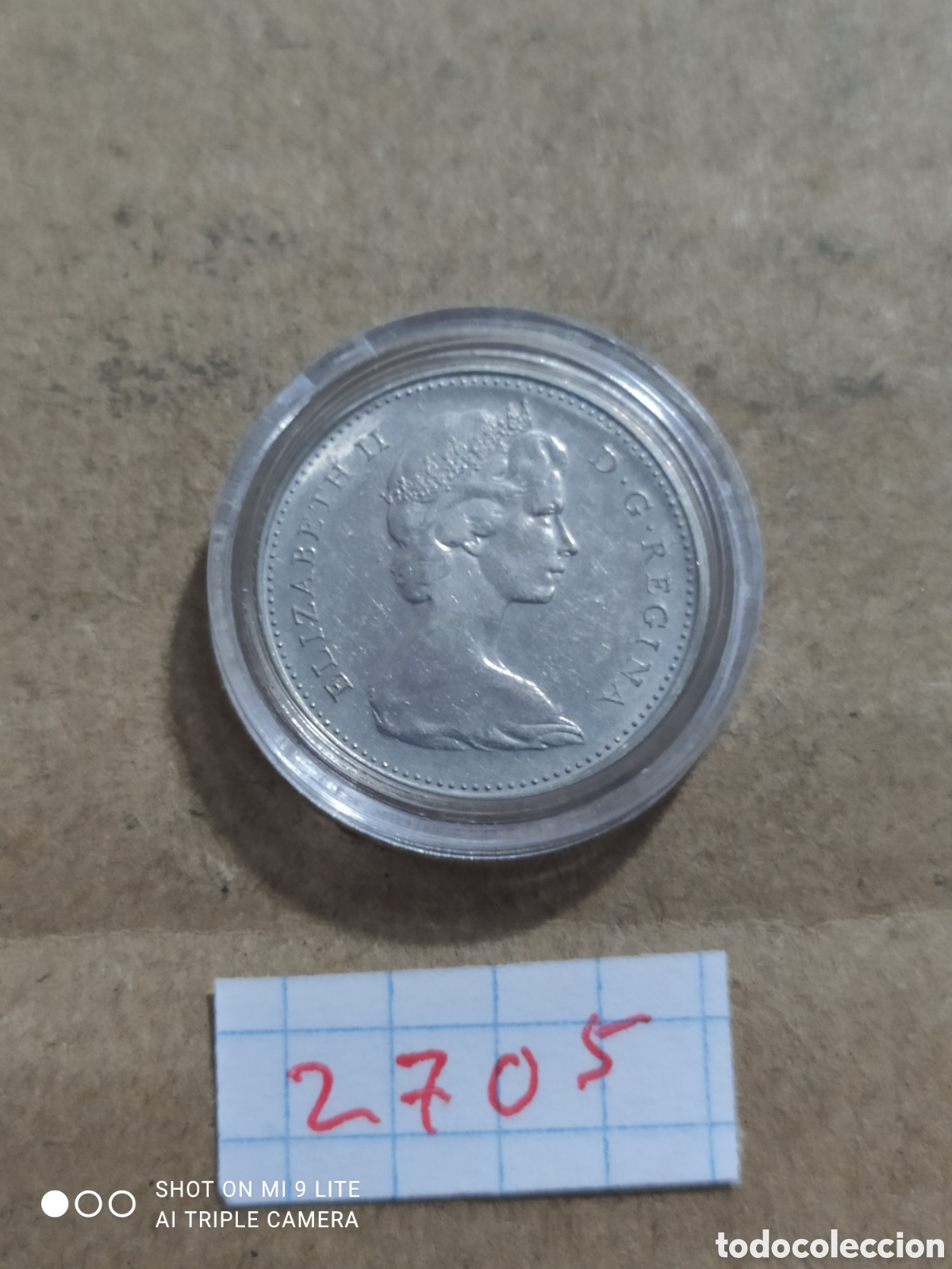 Monedas antiguas de Am&eacute;rica: 10 c&eacute;ntimos Canad&aacute; a&ntilde;o 1986