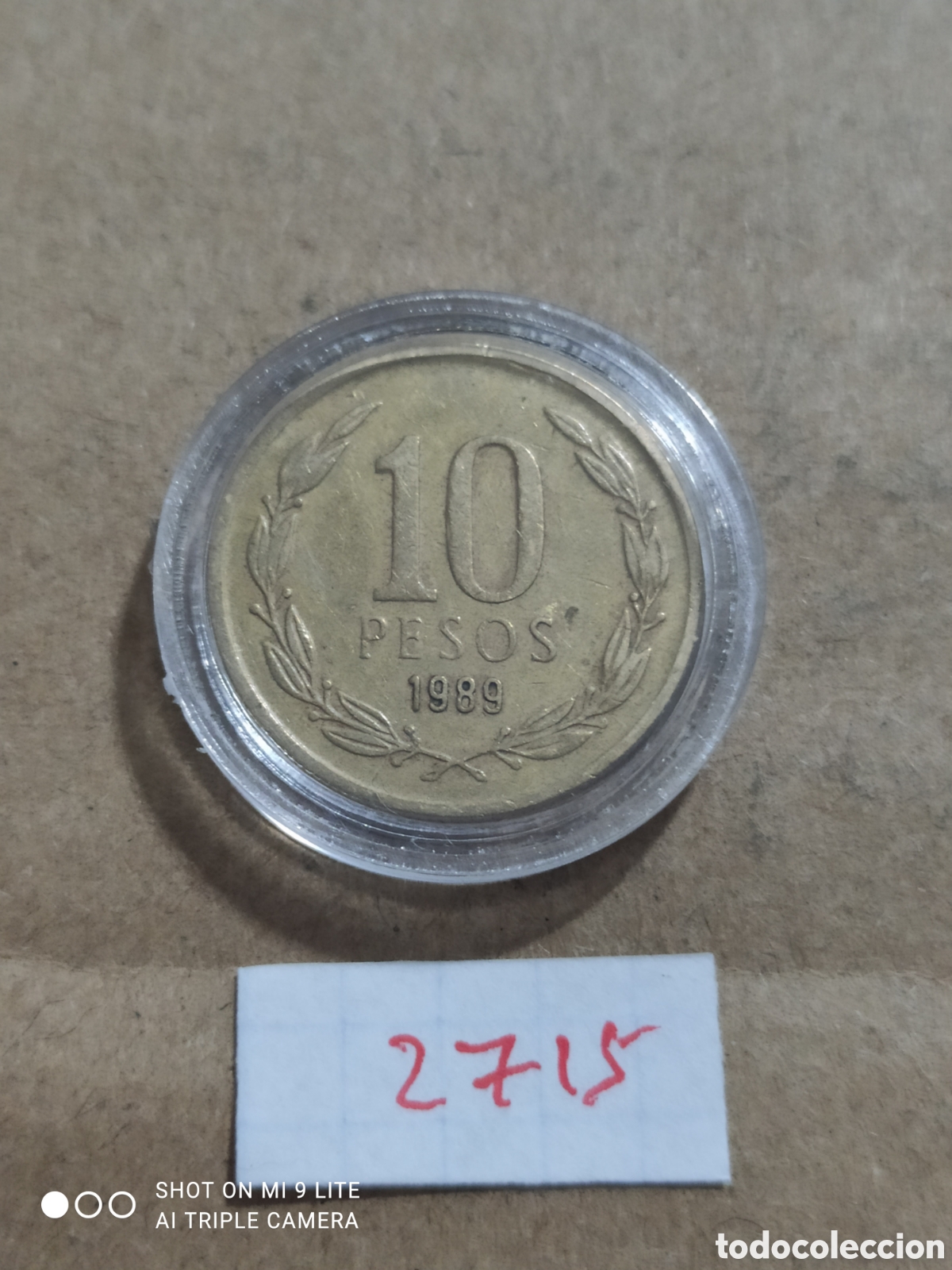 Monedas antiguas de Am&eacute;rica: 10 pesos de chile 1989 - Foto 2